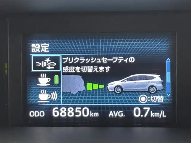 トヨタ プリウス α S 福岡県 2019(平31)年 6.9万km ダークシェリーマイカM 純正ナビ／フルセグＴＶ　/バックカメラ　/ビルトインＥＴＣ　/レーダークルーズコントロール　/レーンキープ　/オートマチックハイビーム　/プッシュスタート　/電動格納式ドアミラー　/ステアリングリモコン　/ＬＥＤライト