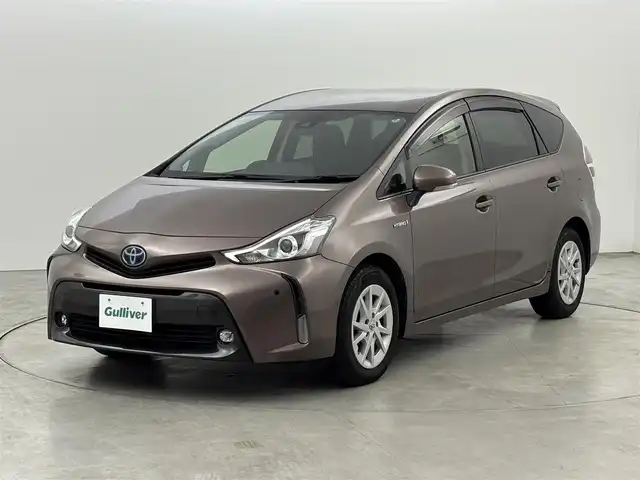 トヨタ プリウス α S 福岡県 2019(平31)年 6.9万km ダークシェリーマイカM 純正ナビ／フルセグＴＶ　/バックカメラ　/ビルトインＥＴＣ　/レーダークルーズコントロール　/レーンキープ　/オートマチックハイビーム　/プッシュスタート　/電動格納式ドアミラー　/ステアリングリモコン　/ＬＥＤライト