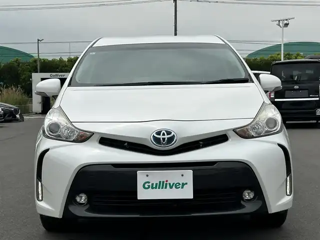 トヨタ プリウス α S 岡山県 2016(平28)年 4.9万km ホワイトパールクリスタルシャイン ETC /Bluetooth /横滑り防止装置　/ABS　/AAC　/USB入力端子　/バックカメラ　/パワーウィンドウ　/パワーステアリング　/オートライト　/ワンセグTV　/社外アルミホイール　/ダブルエアバック