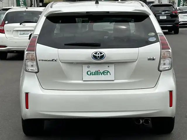 トヨタ プリウス α S 岡山県 2016(平28)年 4.9万km ホワイトパールクリスタルシャイン ETC /Bluetooth /横滑り防止装置　/ABS　/AAC　/USB入力端子　/バックカメラ　/パワーウィンドウ　/パワーステアリング　/オートライト　/ワンセグTV　/社外アルミホイール　/ダブルエアバック
