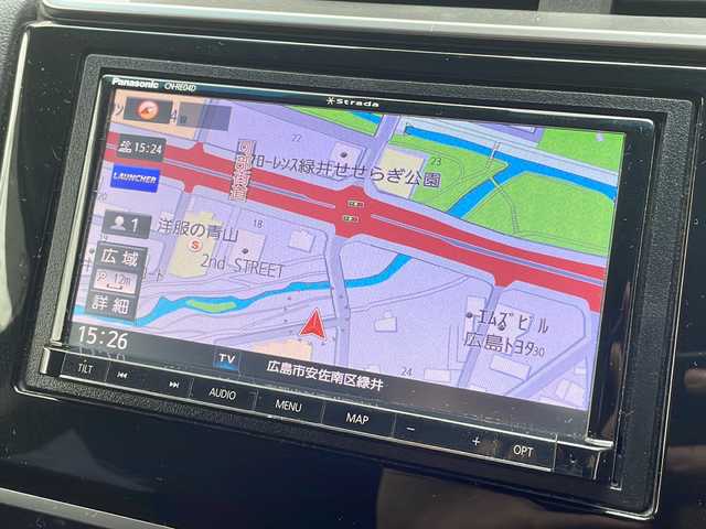 ホンダ フィット 13G L ホンダセンシング 広島県 2018(平30)年 6.8万km クリスタルブラックパール 禁煙/ホンダセンシング/●衝突軽減ブレーキ〈CMBS〉/●誤発進抑制機能/●歩行者事故低減ステアリング/●路外逸脱抑制機能/●ACC〈アダプティブ・クルーズ・コントロール〉/●LKAS〈車線維持支援システム〉/●先行車発進お知らせ機能/●標識認識機能/社外ナビ（CN-RE04D）/・フルセグ/CD/DVD/Bluetooth/SD/バックカメラ/ステアリングスイッチ/オートライト/Fパッケージ/・IRカット/UVカットガラス/・LEDドアウィンカーミラー/・オートリトラミラー/Lパッケージ/・LEDヘッドライト〈インラインタイプ〉/・LEDフォグライト/・前席用i-サイドエアバッグ＋サイドカーテンエアバッグ/セキュリティアラーム/オートエアコン/前後ドライブレコーダー（ユピテル）/ETC/社外15インチアルミホイール