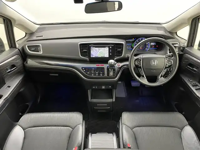 ホンダ オデッセイ ハイブリッド アブソルートセンシングEXパック 岡山県 2017(平29)年 6.9万km プレミアムヴィーナスブラックP 純正ナビ(3HU3)/【Bluetooth/フルセグTV/CD/DVD/HDMI】/全方位カメラ/１００Ｖ電源/両側パワースライドドア/衝突軽減ブレーキ/レーダークルーズコントロール/ハーフレザーシート/ブラインドスポットモニター/運転席パワーシート/ビルトインＥＴＣ/ＬＥＤヘッドライト　/フォグランプ/純正17インチアルミホイール/スマートキー×2