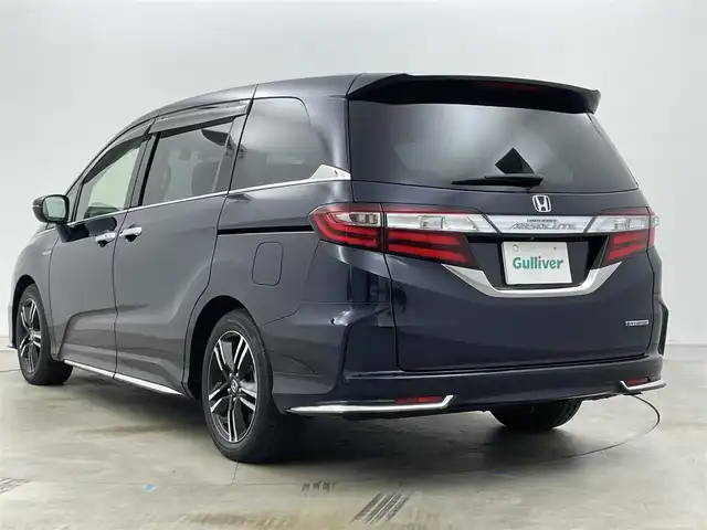 ホンダ オデッセイ ハイブリッド アブソルートセンシングEXパック 岡山県 2017(平29)年 6.9万km プレミアムヴィーナスブラックP 純正ナビ(3HU3)/【Bluetooth/フルセグTV/CD/DVD/HDMI】/全方位カメラ/１００Ｖ電源/両側パワースライドドア/衝突軽減ブレーキ/レーダークルーズコントロール/ハーフレザーシート/ブラインドスポットモニター/運転席パワーシート/ビルトインＥＴＣ/ＬＥＤヘッドライト　/フォグランプ/純正17インチアルミホイール/スマートキー×2