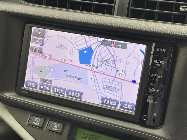 トヨタ アクア S 滋賀県 2014(平26)年 9.2万km ディープアメジストマイカメタリック 禁煙車/純正ナビ/（ＴＶ・ＣＤ・Ｂｌｕｅｔｏｏｔｈ・ＡＵＸ）/バックカメラ/プッシュスタート/ステアリングスイッチ/電動格納ミラー/ＥＴＣ/スペアキー/オートライト/純正フロアマット/パワーウィンドウ/横滑り防止装置