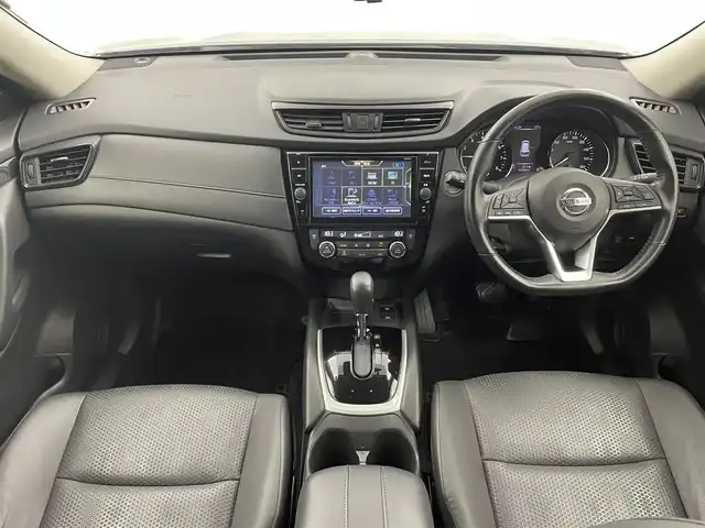 日産 エクストレイル 20Xi 福井県 2018(平30)年 4.3万km ダークメタルグレー プロパイロット/・衝突軽減ブレーキ/・クルーズコントロール/・後側方支援システム/純正9型ナビ/【AM/FM/CD/DVD/フルセグ/Bluetooth】/アラウンドビューモニター/ETC/デジタルインナーミラー/パワーバックドア/革巻きハンドルノブ/サイドヒーターミラー/オートライト/LEDヘッドライド/フォグライド/電格ウインカーミラー/純正18インチアルミ