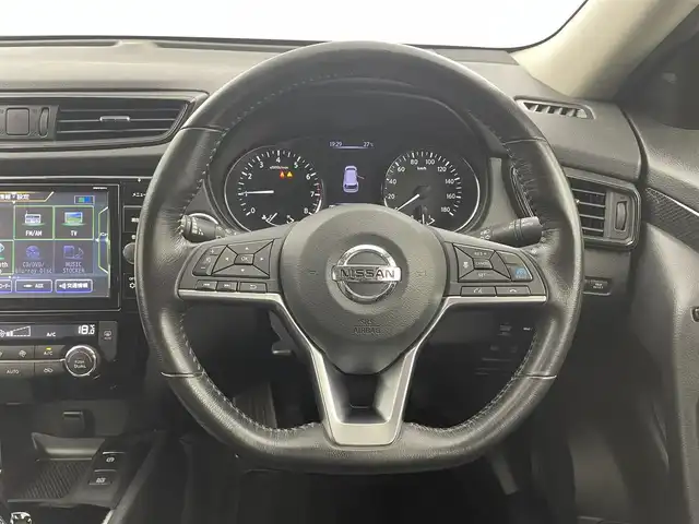 日産 エクストレイル 20Xi 福井県 2018(平30)年 4.3万km ダークメタルグレー プロパイロット/・衝突軽減ブレーキ/・クルーズコントロール/・後側方支援システム/純正9型ナビ/【AM/FM/CD/DVD/フルセグ/Bluetooth】/アラウンドビューモニター/ETC/デジタルインナーミラー/パワーバックドア/革巻きハンドルノブ/サイドヒーターミラー/オートライト/LEDヘッドライド/フォグライド/電格ウインカーミラー/純正18インチアルミ