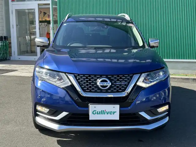 日産 エクストレイル ハイブリッド オーテック iパッケージ 宮城県 2019(令1)年 7万km カスピアンブルー シルバールーフレール/＝＝＝/4WD【2WD切替可】/オーテック専用シート/オーテック19インチアルミホイール/プロパイロット/車線逸脱防止支援システム/後側方車両検知警報/後退時車両検知警報/インテリジェントエマージェンシーブレーキ/コーナーセンサー/インテリジェントアラウンドビューモニター/インテリジェントルームミラー/純正9インチナビ(MM518D-L)/フルセグTV/Bluetooth/CD/DVD/ブルーレイ/SD/USB/ナビ連動型ドライブレコーダー/パワーバックドア/シートヒーター/LEDヘッドライト/ハイビームアシスト/電動パーキングブレーキ/ブレーキホールド/スマートキー＆プッシュスタート/スペアキー/電動格納ミラー