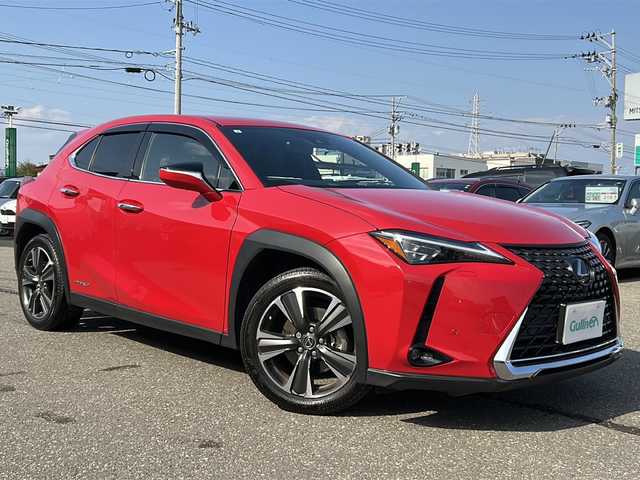 レクサス ＵＸ 250h バージョンL 秋田県 2019(令1)年 3.3万km マダーレッド 純正HDDナビ/純正BT、CD、DVD、TV/ブラック革シート/バックカメラ、全方位カメラ/純正18インチAW/パワーシート/ETC2.0/ドライブレコーダー/コーナーセンサー/４WD/取説、保証書