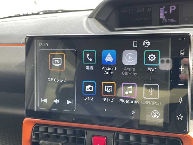 ダイハツ タント ファンクロスターボ 愛知県 2023(令5)年 2.7万km ブラックマイカメタリック/フォレストカーキメタリック 純正10型ディスプレイオーディオ　ナビ機能なし/両側パワースライドドア/シートヒーター/バックカメラ/コーナーセンサー/純正アルミホイール/ルーフレール/LEDヘッドライト/オートマチックハイビーム/ドライブレコーダー/ETC/衝突軽減システム/フルセグ/Bluetooth/ステアリングスイッチ/スマートキー/プッシュスタート