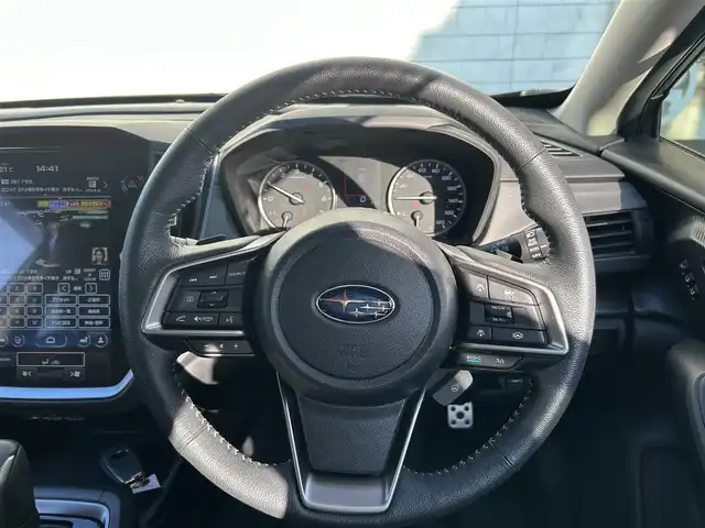 スバル クロストレック リミテッド 埼玉県 2023(令5)年 3.6万km マグネタイトグレーメタリック 登録時35627km/純正ナビ（フルセグTV/AM/FM/BT）/B/S/F/全方位カメラ/純正LEDヘッドライト/純正18インチAW/純正フロアマット/純正ドアバイザー/ビルトインETC2.0/プリクラッシュブレーキ/レーンキープアシスト/車線逸脱警報システム/クルーズコントロール追従有/オートビークルホールド/コーナーセンサー後/D席＋N席シートヒーター/D席＋N席パワーシート/D席メモリーシート/MT付きAT/パドルシフト/フォグライト/ステアリングヒーター/ステアリングスイッチ/ルーフレール/スペアキー1本/スマートキー/プッシュスタート/保証書/車両取扱説明書