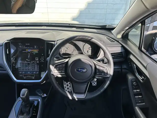 スバル クロストレック リミテッド 埼玉県 2023(令5)年 3.6万km マグネタイトグレーメタリック 登録時35627km/純正ナビ（フルセグTV/AM/FM/BT）/B/S/F/全方位カメラ/純正LEDヘッドライト/純正18インチAW/純正フロアマット/純正ドアバイザー/ビルトインETC2.0/プリクラッシュブレーキ/レーンキープアシスト/車線逸脱警報システム/クルーズコントロール追従有/オートビークルホールド/コーナーセンサー後/D席＋N席シートヒーター/D席＋N席パワーシート/D席メモリーシート/MT付きAT/パドルシフト/フォグライト/ステアリングヒーター/ステアリングスイッチ/ルーフレール/スペアキー1本/スマートキー/プッシュスタート/保証書/車両取扱説明書