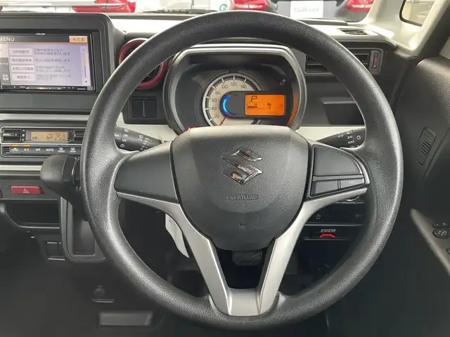 スズキ スペーシア HYBRID G 茨城県 2018(平30)年 7.5万km オフブルーM 社外ナビ/（FM/AM/CD）/バックカメラ/両側スライドドア/ETC/クリアランスソナー/オートライト/レーンアシスト/衝突被害軽減ブレーキ/盗難防止装置/スペアキー/社外フロアマット