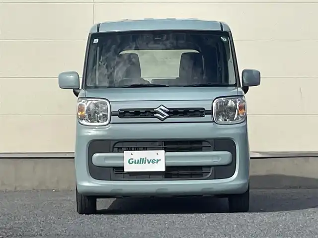 スズキ スペーシア HYBRID G 茨城県 2018(平30)年 7.5万km オフブルーM 社外ナビ/（FM/AM/CD）/バックカメラ/両側スライドドア/ETC/クリアランスソナー/オートライト/レーンアシスト/衝突被害軽減ブレーキ/盗難防止装置/スペアキー/社外フロアマット