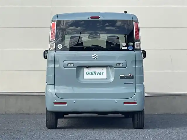 スズキ スペーシア HYBRID G 茨城県 2018(平30)年 7.5万km オフブルーM 社外ナビ/（FM/AM/CD）/バックカメラ/両側スライドドア/ETC/クリアランスソナー/オートライト/レーンアシスト/衝突被害軽減ブレーキ/盗難防止装置/スペアキー/社外フロアマット