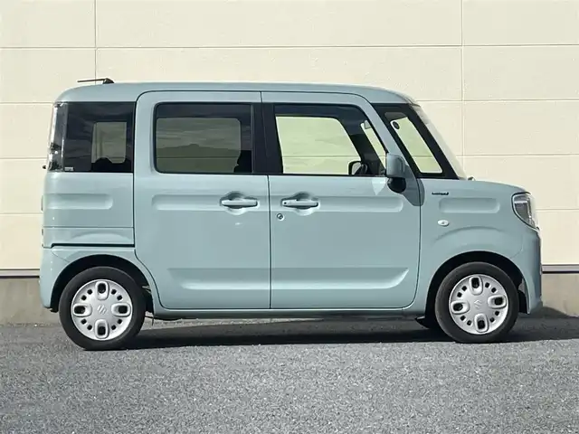 スズキ スペーシア HYBRID G 茨城県 2018(平30)年 7.5万km オフブルーM 社外ナビ/（FM/AM/CD）/バックカメラ/両側スライドドア/ETC/クリアランスソナー/オートライト/レーンアシスト/衝突被害軽減ブレーキ/盗難防止装置/スペアキー/社外フロアマット