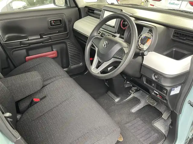 スズキ スペーシア HYBRID G 茨城県 2018(平30)年 7.5万km オフブルーM 社外ナビ/（FM/AM/CD）/バックカメラ/両側スライドドア/ETC/クリアランスソナー/オートライト/レーンアシスト/衝突被害軽減ブレーキ/盗難防止装置/スペアキー/社外フロアマット