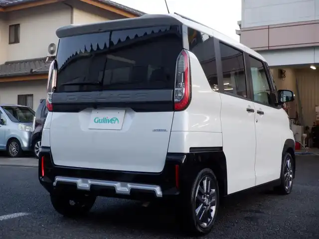 三菱 デリカミニ T プレミアム 静岡県 2024(令6)年 2.6万km アメジストブラック/シルキーホワイト  ワンオーナー(保証書あり)/ 純正ナビ(MM223D-LM)/ 全方位モニター/ e-Assist/ 両側パワースライドドア/ パドルシフト/ ビルトインETC2.0/ 純正ドライブレコーダー/ スマートキー/ プッシュスタート/ ハーフレザーシート/ 前席シートヒーター/ 純正15インチアルミ/ 純正LEDヘッドライト/ フォグランプ/ 純正フロアマット