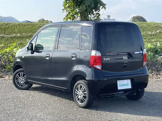 ホンダ ライフ G 新潟県 2012(平24)年 9万km ナイトホークブラックパール 4WD/CD/USB/バックカメラ/ベンチシート/スマートキー/社外13インチアルミホイール