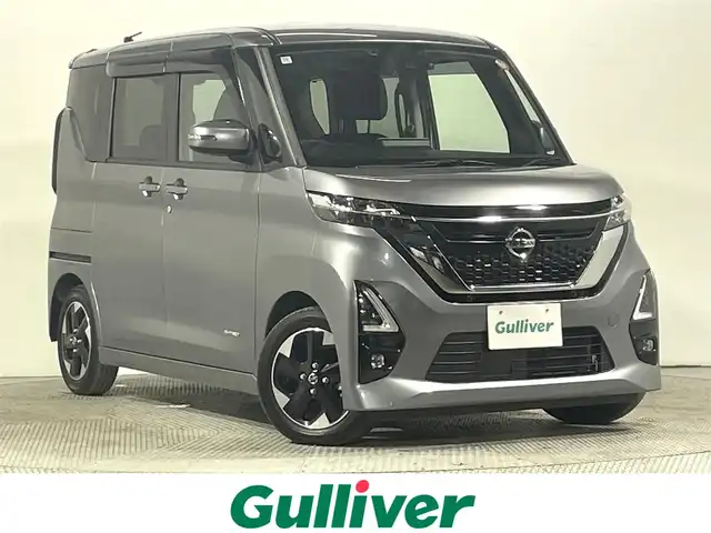 日産 ルークス ハイウェイスター X 大阪府 2022(令4)年 0.6万km チタニウムグレーメタリック 純正ナビ　全周囲カメラ　Bluetooth　フルセグTV 両側パワースライドドア　衝突軽減ブレーキ クリアランスソナー　ドライブレコーダー　ETC　オートライト　LEDヘッドライト　スマートキー2本　プッシュスタート