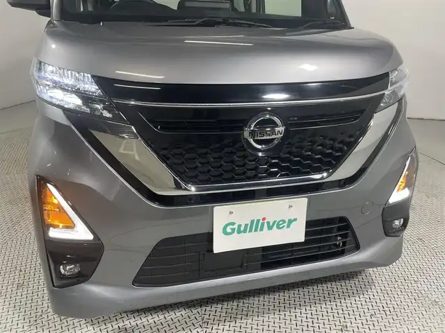 日産 ルークス ハイウェイスター X 大阪府 2022(令4)年 0.6万km チタニウムグレーメタリック 純正ナビ　全周囲カメラ　Bluetooth　フルセグTV 両側パワースライドドア　衝突軽減ブレーキ クリアランスソナー　ドライブレコーダー　ETC　オートライト　LEDヘッドライト　スマートキー2本　プッシュスタート