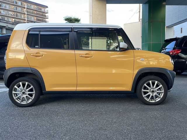スズキ ハスラー G 大阪府 2019(令1)年 6.2万km アクティブイエロー/ホワイト2トーンルーフ プッシュスタート/スペアキー/ETC/衝突被害軽減装置/車線逸脱防止装置/横滑り防止装置/アイドリングストップ/電動格納ミラー/フルフラットシート/純正フロアマット/シートヒーター