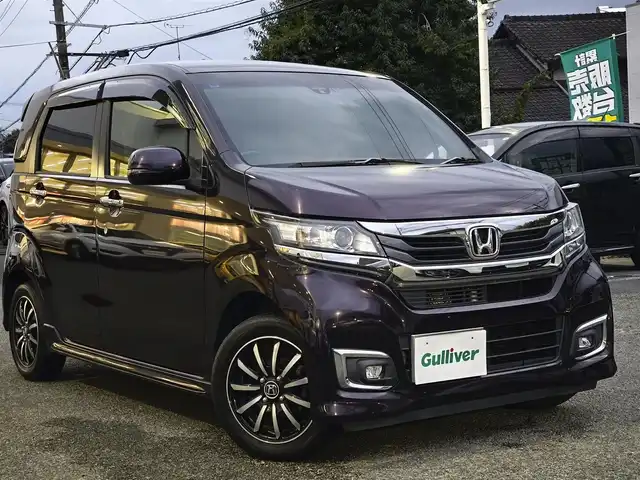 ホンダ Ｎ ＷＧＮ カスタム G SSパッケージ 熊本県 2017(平29)年 11.2万km プレミアムベルベットパープル・パール 純正7インチナビ（VXM-184VFi）/【フルセグTV/CD/DVD/Bluetooth】/バックカメラ/クルーズコントロール/アイドリングストップ/純正14インチAW/前後ドライブレコーダー/ビルトインETC/オートライト/ウィンカーミラー/プッシュスタート/ステアリングスイッチ/純正フロアマット/純正ドアバイザー/横滑り防止/盗難防止装置/保証書/取扱説明書