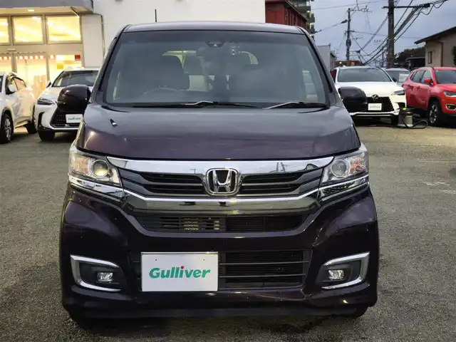 ホンダ Ｎ ＷＧＮ カスタム G SSパッケージ 熊本県 2017(平29)年 11.2万km プレミアムベルベットパープル・パール 純正7インチナビ（VXM-184VFi）/【フルセグTV/CD/DVD/Bluetooth】/バックカメラ/クルーズコントロール/アイドリングストップ/純正14インチAW/前後ドライブレコーダー/ビルトインETC/オートライト/ウィンカーミラー/プッシュスタート/ステアリングスイッチ/純正フロアマット/純正ドアバイザー/横滑り防止/盗難防止装置/保証書/取扱説明書