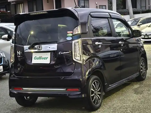 ホンダ Ｎ ＷＧＮ カスタム G SSパッケージ 熊本県 2017(平29)年 11.2万km プレミアムベルベットパープル・パール 純正7インチナビ（VXM-184VFi）/【フルセグTV/CD/DVD/Bluetooth】/バックカメラ/クルーズコントロール/アイドリングストップ/純正14インチAW/前後ドライブレコーダー/ビルトインETC/オートライト/ウィンカーミラー/プッシュスタート/ステアリングスイッチ/純正フロアマット/純正ドアバイザー/横滑り防止/盗難防止装置/保証書/取扱説明書