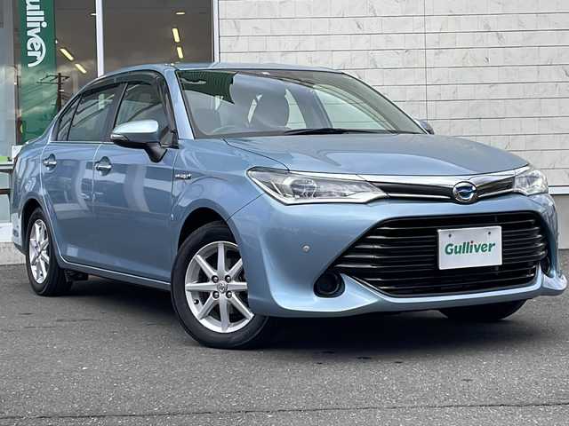 トヨタ カローラ アクシオ ハイブリッドG 岩手県 2015(平27)年 3.9万km ブルーM 純正SDナビ/AM/FM/CD/DVD/Bluetooth/フルセグTV/バックカメラ/ビルトインETC/前後ドライブレコーダー/衝突被害軽減ブレーキ/レーンキープアシスト/横滑り防止装置/シートヒーター/オートライト/オートハイビーム/LEDヘッドライト/スマートキー/プッシュスタート/電動格納ミラー/純正15インチAW/社外スタッドレス付タイヤ車載/純正フロアマット/ドアバイザー/nanoe/保証書/取扱説明書