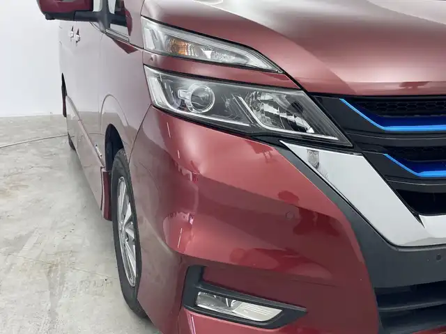 日産 セレナ e－パワー ハイウェイスター V 群馬県 2018(平30)年 3.9万km マルーンレッド 純正９型ナビ　全周囲カメラ　クルーズコントロール　衝突被害軽減ブレーキ　レーンキープアシスト　オートマチックハイビーム　ドライブレコーダー　パーキングアシスト　コーナーセンサー　ＥＴＣ　ＬＥＤ　禁煙車