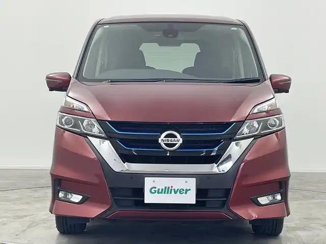 日産 セレナ e－パワー ハイウェイスター V 群馬県 2018(平30)年 3.9万km マルーンレッド 純正９型ナビ　全周囲カメラ　クルーズコントロール　衝突被害軽減ブレーキ　レーンキープアシスト　オートマチックハイビーム　ドライブレコーダー　パーキングアシスト　コーナーセンサー　ＥＴＣ　ＬＥＤ　禁煙車