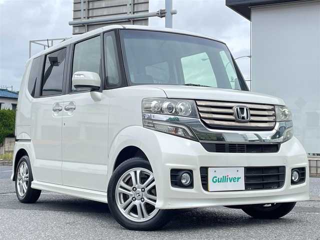 ホンダ Ｎ ＢＯＸ カスタム G Lパッケージ 千葉県 2012(平24)年 2万km プレミアムホワイトパール ワンオーナー/Gathersカーオーディオ/・ラジオ/CD/AUX/アイドリングストップ/横滑り防止装置/パワースライドドア/オートライト/純正フロアマット/プッシュスタート/スマートキー/HIDヘッドライト/純正14インチAW/取扱説明書/保証書/スペアキー