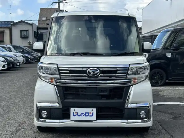 ダイハツ タント カスタム RS トップED SA Ⅲ 京都府 2016(平28)年 9.4万km パールホワイトⅢ (株)IDOMが運営する【じしゃロン伏見店】の自社ローン専用車両になりますこちらは現金またはオートローンご利用時の価格です。自社ローンご希望の方は別途その旨お申付け下さい/プッシュスタート/社外ナビ/バックカメラ/ETC/ハーフレザーシート/ターボ付き/アイドリングストップ/横滑り防止装置/衝突軽減ブレーキ/両側パワースライドドア/純正フロアマット/純正アルミホイール/LEDヘッドライト/電動格納ミラー/ドアバイザー