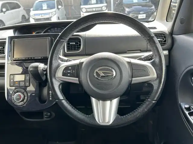 ダイハツ タント カスタム RS トップED SA Ⅲ 京都府 2016(平28)年 9.4万km パールホワイトⅢ (株)IDOMが運営する【じしゃロン伏見店】の自社ローン専用車両になりますこちらは現金またはオートローンご利用時の価格です。自社ローンご希望の方は別途その旨お申付け下さい/プッシュスタート/社外ナビ/バックカメラ/ETC/ハーフレザーシート/ターボ付き/アイドリングストップ/横滑り防止装置/衝突軽減ブレーキ/両側パワースライドドア/純正フロアマット/純正アルミホイール/LEDヘッドライト/電動格納ミラー/ドアバイザー