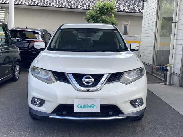 日産 エクストレイル 20X エマージェンシーブレーキ 福島県 2015(平27)年 13.6万km ブリリアントホワイトパール ワンオーナー/純正SDナビ/（Bt、DISC、FM＆AM、フルセグTV）/パートタイム４WD/360°カメラ/USB接続端子/ETC/シガーソケット/前後コーナーセンサー/ダウンヒルアシストコントロール/社外AWスタッドレスタイヤ4本積載/（225/65R17）/純正フロアマット/保証書/取扱説明書/記録簿