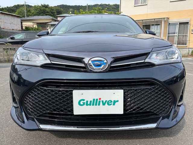 トヨタ カローラ フィールダー ハイブリッドG ダブルバイビー 福岡県 2017(平29)年 10.8万km ブラッキッシュアゲハガラスフレーク ワンオーナー/ディーラーナビ/（AM/FM/CD/DVD/SD/Bluetooth/ワンセグTV）/クルーズコントロール/横滑り防止/レーンキープ/衝突軽減/シートヒーター（運転席/助手席）/オートマチックハイビーム/純正アルミホイール/純正フロアマット/オートライト/フォグランプ/電格ミラー/ECOモード/EVモード/プッシュスタート/保証書/取扱説明書