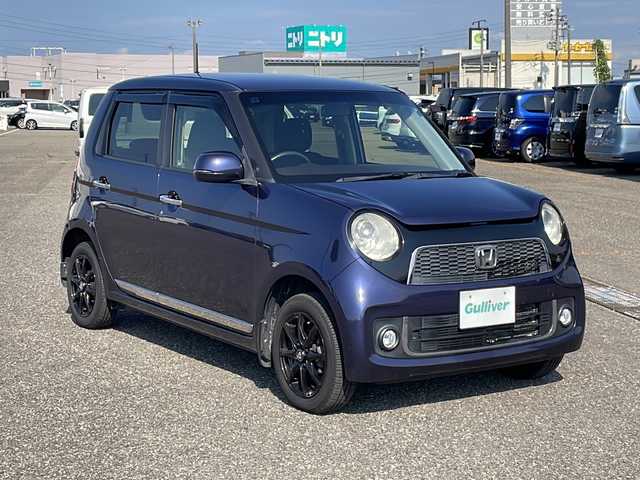 ホンダ Ｎ ＯＮＥ プレミアム Lパッケージ 新潟県 2013(平25)年 6万km プレミアムブルームーンパール 4WD/社外SDナビ(CN-HE01D)/CD/DVD/BT/フルセグテレビ/バックカメラ/ETC/ベンチシート/ミラーヒーター/スマートキー/プッシュスタート/キセノンヘッドライト/オートライト/フォグランプ/社外14インチアルミホイール