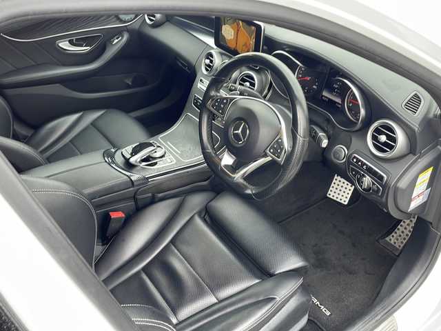 メルセデス・ベンツ Ｃ２００ アバンギャルド AMGライン 島根県 2015(平27)年 9.8万km ダイヤモンドホワイト メーカーナビゲーション/フルセグ BT/ブラインドスポットアシスト/アテンションアシスト/レーンキープアシスト/ブルメスターサウンド/レーダークルーズコントロール/パドルシフト/D席メモリシート/D席パワーシート/D/N席シートシーター/ETC/LEDヘッドライト/AUTOライト/アイドリングストップ/革巻きステアリング/ステアリングリモコン/純正18インチアルミホイール/ISOFIX/スマートキー