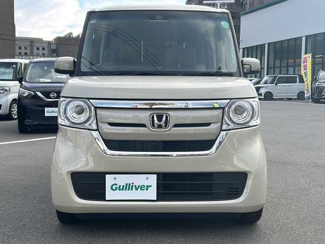 ホンダ Ｎ ＢＯＸ G L ターボ ホンダセンシング 長野県 2019(令1)年 2.7万km プレミアムアイボリーパールⅡ ホンダセンシング/純正Gathersナビ（VXM-195VFi）/FM・AM・DVD・CD・フルセグテレビ/Bluetooth Audio/バックカメラ/純正14インチアルミホイール/レーダークルーズコントロール/両側パワースライドドア/革巻きステアリング/ロールサンシェード/ドライブレコーダー/コーナーセンサー/パドルシフト/LEDヘッドライト/オートライト/プッシュスタート/スマートキー/スペアキー/ドアバイザー/ETC