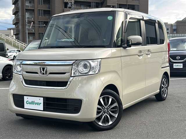 ホンダ Ｎ ＢＯＸ G L ターボ ホンダセンシング 長野県 2019(令1)年 2.7万km プレミアムアイボリーパールⅡ ホンダセンシング/純正Gathersナビ（VXM-195VFi）/FM・AM・DVD・CD・フルセグテレビ/Bluetooth Audio/バックカメラ/純正14インチアルミホイール/レーダークルーズコントロール/両側パワースライドドア/革巻きステアリング/ロールサンシェード/ドライブレコーダー/コーナーセンサー/パドルシフト/LEDヘッドライト/オートライト/プッシュスタート/スマートキー/スペアキー/ドアバイザー/ETC