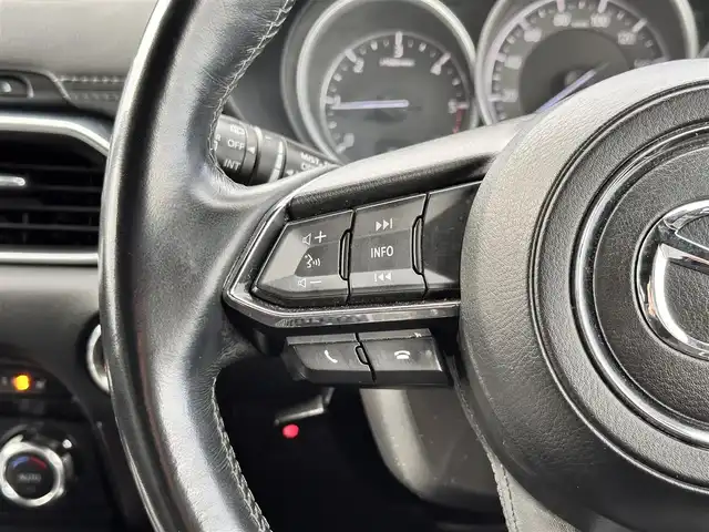 マツダ ＣＸ－８ XD Lパッケージ 宮城県 2018(平30)年 8.8万km スノーフレイクホワイトパールマイカ 360度ビューモニター/パーキングセンサー（フロント）/CD/DVD/地デジTV/＝＝＝/アドバンスドスマートシティブレーキサポート/ブラインドスポットモニタリング/パーキングセンサー（リア）/レーダークルーズコントロール/スマートブレーキサポート/レーンキープアシストシステム/車線逸脱警報システム/車間認知支援システム/交通標識認識システム/ドライバーアテンションアラート/ヘッドアップディスプレイ/純正ナビ/・Bluetooth/ETC2.0（バイザー裏）/パワーバックドア/本革シート/シートヒーター（前席/2列目）/パワーシート（運転席メモリー機能付）/革巻きステアリング/ステアリングヒーター/ステアリングスイッチ/電動パーキングブレーキ/ブレーキホールド/アダプティブLEDヘッドランプ/オートライト/スマートキー＆プッシュスタート/電動格納ミラー/ルーフレール/純正19インチAW/純正フロアマット/W/サイド/カーテンエアバッグ