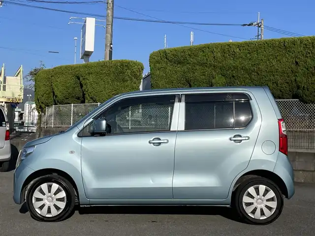 スズキ ワゴンＲ FX 山梨県 2015(平27)年 9.7万km フィズブルーパールメタリック (株)IDOMが運営する【じしゃロン甲府店】の自社ローン専用車両になります。/こちらは現金またはオートローンご利用時の価格です。自社ローンご希望の方は別途その旨お申付け下さい/レーダーブレーキサポート/純正メモリーナビ/（フルセグTV・DVD・CD・SD・USB・BTオーディオ）/バックカメラ/前後ドライブレコーダー/運転席シートヒーター/新車時保証書/取扱説明書