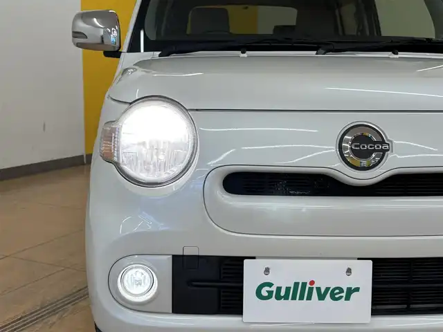 ダイハツ ミラ ココア X 群馬県 2014(平26)年 8.1万km パールホワイトⅢ 純正ナビ/（AM/FM/CD/DVD/BT）/フルセグTV/バックカメラ/アイドリングストップ/フォグライト/リモコンキー/電動格納ミラー/純正フロアマット