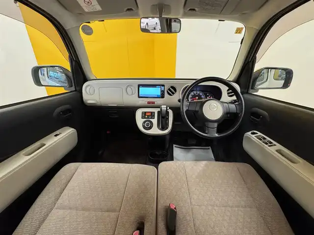 ダイハツ ミラ ココア X 群馬県 2014(平26)年 8.1万km パールホワイトⅢ 純正ナビ/（AM/FM/CD/DVD/BT）/フルセグTV/バックカメラ/アイドリングストップ/フォグライト/リモコンキー/電動格納ミラー/純正フロアマット