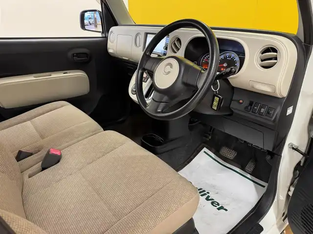 ダイハツ ミラ ココア X 群馬県 2014(平26)年 8.1万km パールホワイトⅢ 純正ナビ/（AM/FM/CD/DVD/BT）/フルセグTV/バックカメラ/アイドリングストップ/フォグライト/リモコンキー/電動格納ミラー/純正フロアマット