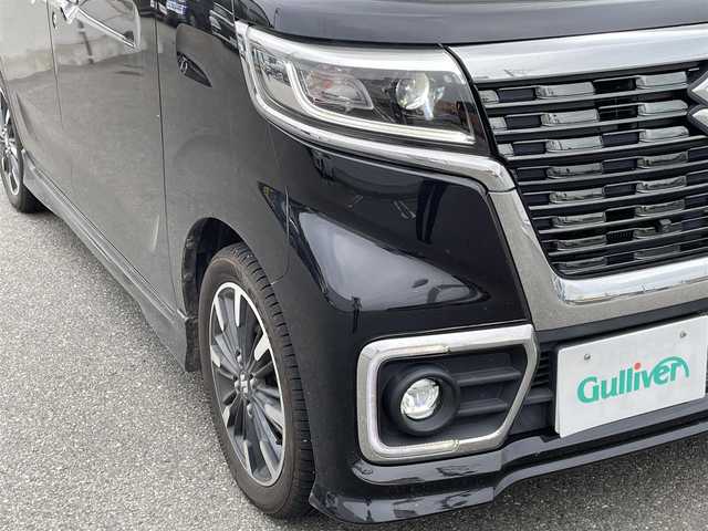 スズキ スペーシア カスタム HYBRID XS ターボ 山形県 2019(令1)年 4.5万km ブルーイッシュブラックパール3 ワンオーナー/４WD/禁煙車/社外SDナビ/・フルセグ/CD/DVD/AM/FM/Bluetooth/衝突軽減ブレーキ/横滑り防止装置/盗難防止装置/レーンキープアシスト/コーナーセンサー/ヘッドアップディスプレイ/クルーズコントロール/全方位カメラ/両側パワースライドドア/オートライト/LEDライト/フォグランプ/スマートキー/スペアキー/ダブルエアバック/純正フロアマット/純正15インチアルミホイール/ETC/パドルシフト/ドライブレコーダー