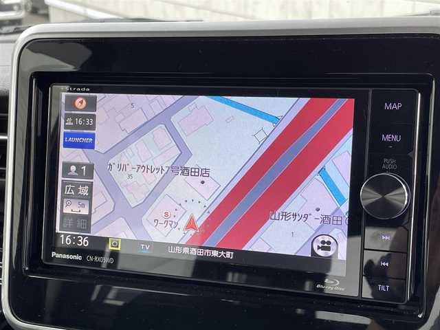 スズキ スペーシア カスタム HYBRID XS ターボ 山形県 2019(令1)年 4.5万km ブルーイッシュブラックパール3 ワンオーナー/４WD/禁煙車/社外SDナビ/・フルセグ/CD/DVD/AM/FM/Bluetooth/衝突軽減ブレーキ/横滑り防止装置/盗難防止装置/レーンキープアシスト/コーナーセンサー/ヘッドアップディスプレイ/クルーズコントロール/全方位カメラ/両側パワースライドドア/オートライト/LEDライト/フォグランプ/スマートキー/スペアキー/ダブルエアバック/純正フロアマット/純正15インチアルミホイール/ETC/パドルシフト/ドライブレコーダー