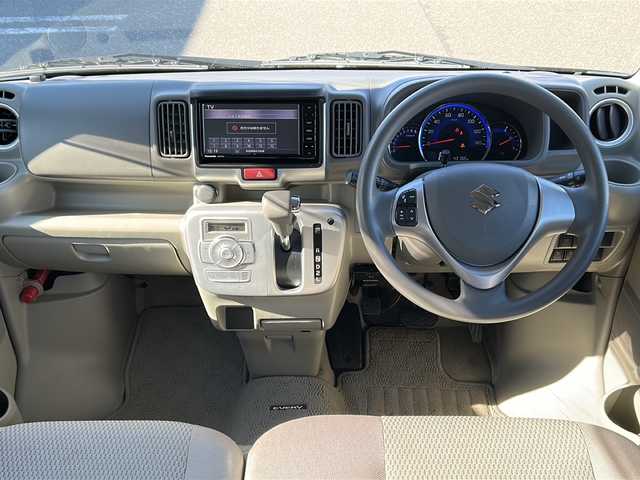 スズキ エブリィ ワゴン PZターボ スペシャル 秋田県 2017(平29)年 4.4万km ムーンライトバイオレットPM 純正SDナビ/純正BT、CD、DVD、TV/両側パワースライドドア/社外14インチAW/ドライブレコーダー/バックカメラ/４WD/スペアキー/ETC2.0