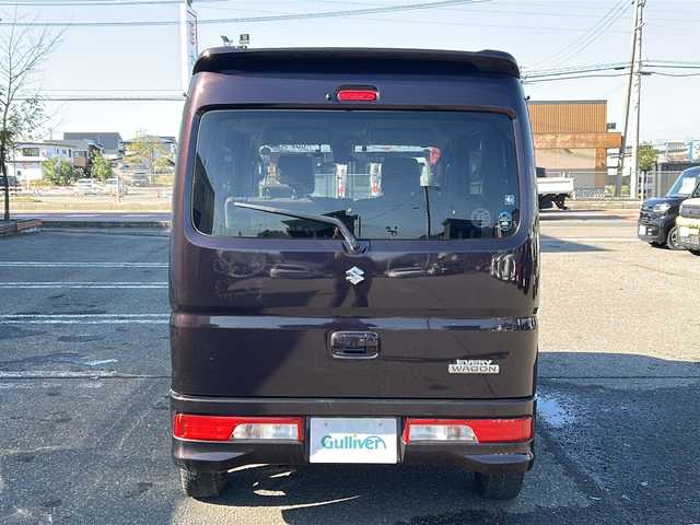 スズキ エブリィ ワゴン PZターボ スペシャル 秋田県 2017(平29)年 4.4万km ムーンライトバイオレットPM 純正SDナビ/純正BT、CD、DVD、TV/両側パワースライドドア/社外14インチAW/ドライブレコーダー/バックカメラ/４WD/スペアキー/ETC2.0