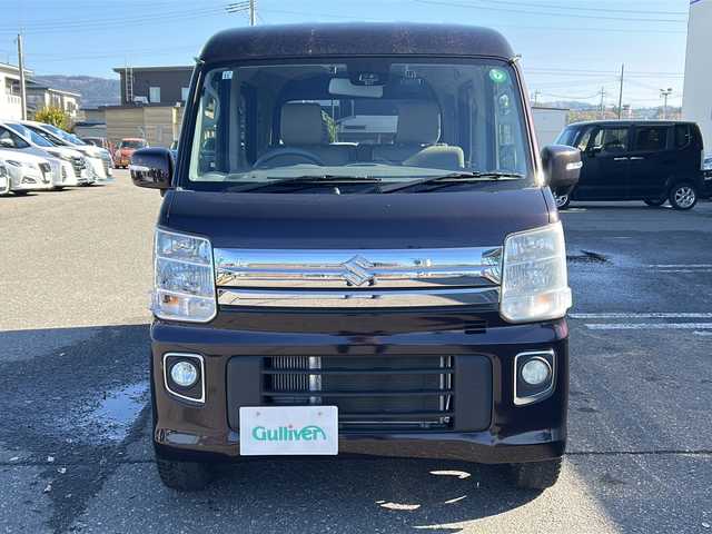 スズキ エブリィ ワゴン PZターボ スペシャル 秋田県 2017(平29)年 4.4万km ムーンライトバイオレットPM 純正SDナビ/純正BT、CD、DVD、TV/両側パワースライドドア/社外14インチAW/ドライブレコーダー/バックカメラ/４WD/スペアキー/ETC2.0